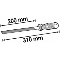 VIGOR Halbrund-Feile, 310 Mm -Günstiges Fix Geister Geschäft halbrundfeilen 1270376 czm