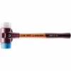 Halder SIMPLEX-Schonhammer, TPE-soft/Superplastik, Tempergussgeh., Holzstiel, Ø 50 Mm, Kopflänge 135 Mm