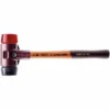 Halder SIMPLEX-Schonhammer, Gummikomp./Plastik, Tempergussgeh., Holzstiel, Ø 50 Mm