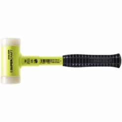 Halder SUPERCRAFT-Schonhammer, Stahlrohrstiel, Gelb-fluoreszierend, Ergonom. Rutschsich. Griff, Ø 60 Mm