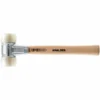Halder BASEPLEX-Schonhammer, Nylon/Nylon, Zinkdruckguss-Gehäuse, Holzstiel, Ø 40 Mm