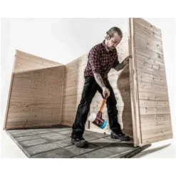 Halder SIMPLEX-Schonhammer, TPE-soft/Superplastik, Tempergussgeh., Holzstiel, Ø 50 Mm, Kopflänge 135 Mm -Günstiges Fix Geister Geschäft halder schonhammer 1438177 czm