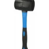 KS Tools Gummihammer, 500g, Mit Fiberglas-Stiel