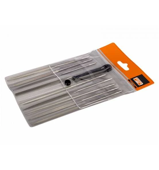 Bahco Nadelfeilensatz, Halbschlicht, Ohne Heft 160 Mm - 9-tlg., Hieb 1 1 Bahco Nadelfeilensatz, Halbschlicht, Ohne Heft 160 Mm - 9-tlg., Hieb 1