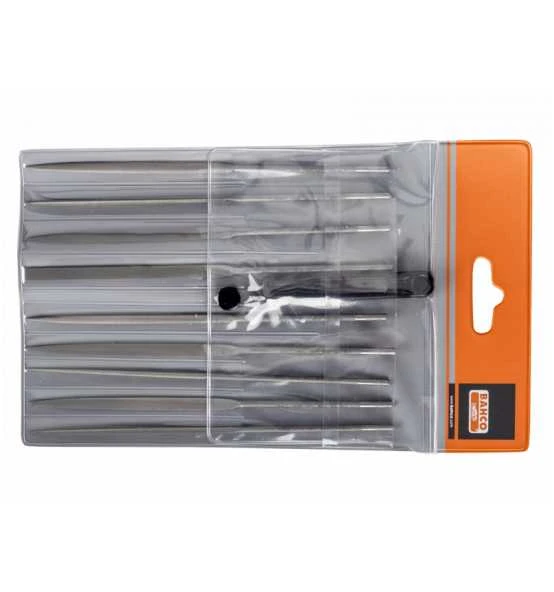 Bahco Nadelfeilensatz, Halbschlicht, Ohne Heft 160 Mm - 9-tlg., Hieb 1 2 Bahco Nadelfeilensatz, Halbschlicht, Ohne Heft 160 Mm - 9-tlg., Hieb 1 – Bild 2