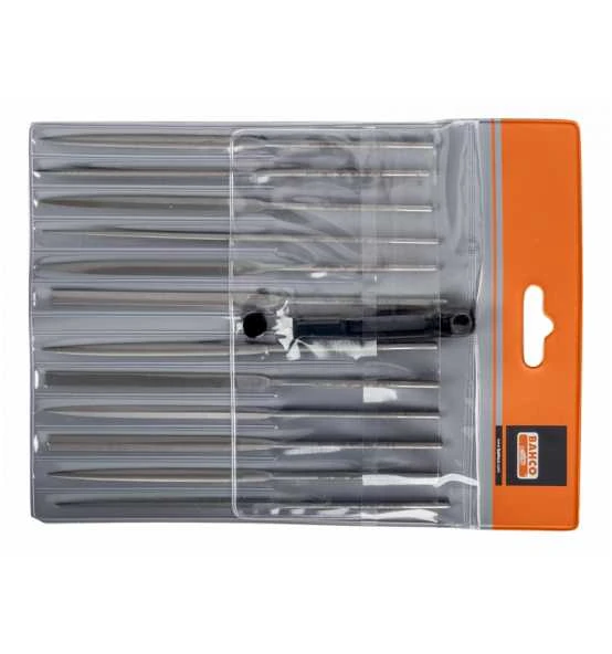 Bahco Nadelfeilensatz, Bastardhieb, Ohne Heft 160 mm - 12-tlg., Hieb 0 2 Bahco Nadelfeilensatz, Bastardhieb, Ohne Heft 160 mm - 12-tlg., Hieb 0 – Bild 2