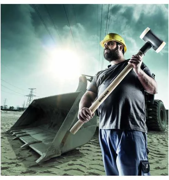 Halder SUPERCRAFT-Vorschlaghammer, Schwingungsdämpf. Ergon. Hickorystiel, 80 Mm, Kopf 200 Mm, 4410 G 3 Halder SUPERCRAFT-Vorschlaghammer, Schwingungsdämpf. Ergon. Hickorystiel, 80 Mm, Kopf 200 Mm, 4410 G – Bild 3