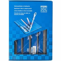 PFERD Werkstattfeilen-Set WRU 5-tlg. In Rolltasche 200 Mm, Hieb 1 Für Grobe Zerspanung, Schruppen