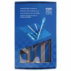 PFERD Werkstattfeilen-Set WRU 5-tlg. In Rolltasche 200 Mm, Hieb 2 Universell Zum Schruppen Und Schlichten