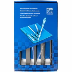 PFERD Werkstattfeilen-Set WRU 5-tlg. In Rolltasche 250 Mm, Hieb 1 Für Grobe Zerspanung, Schruppen