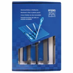 PFERD Werkstattfeilen-Set WRU 5-tlg. In Rolltasche 250 Mm, Hieb 2 Universell Zum Schruppen Und Schlichten