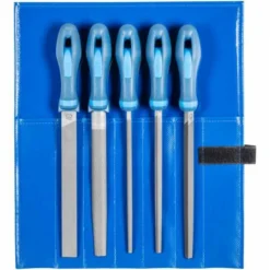 PFERD Werkstattfeilen-Set WR 5-tlg. In Rolltasche 200 Mm, Hieb 2 Universell Zum Schruppen Und Schlichten
